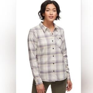 Patagonia Womens Heywood Flannel Long Sleeve Button Down Shirt 2 Plaid Cotton